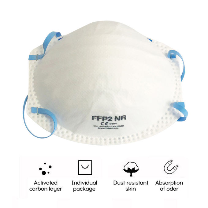 Masque de poussière jetable d'odeur d'absorption, conception interne évasée de protection de nez d'éponge de masque protecteur